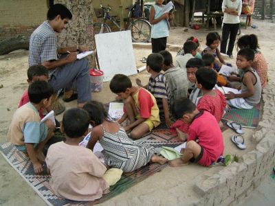 Schüler in Nepal